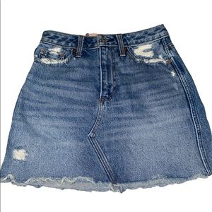 Abercrombie & Fitch Natural Rise Jean Denim Skirt